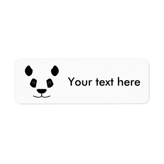 Panda Etiket (Voorkant)