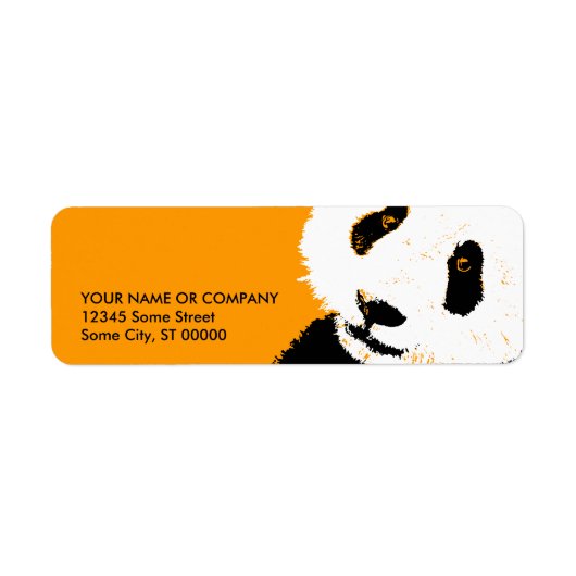 panda. etiket (Voorkant)
