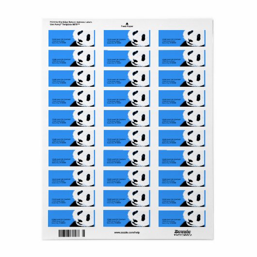 panda. etiket (Full Sheet)