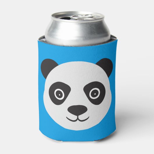 Panda Face Black en White Beer Blikjeskoeler (Blikje Voorkant)