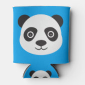 Panda Face Black en White Beer Blikjeskoeler (Voorkant)