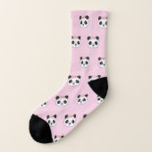 Panda Face Cute Motif Rose (Gauche - extérieur)