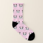 Panda Face Cute Motif Rose (Droite extérieur)