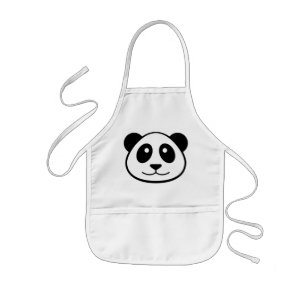 Panda Face Kinder Schort