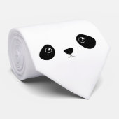 Panda Face Stropdas (Opgerold)