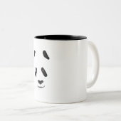 Panda Face Tweekleurige Koffiemok (Voorkant rechts)