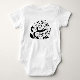 Panda Family Baby Bodysuit - Fun
