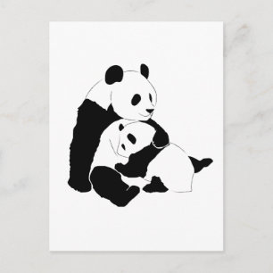 Panda Family Briefkaart