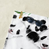 Panda Family Funny Beach Serviette (En situation)