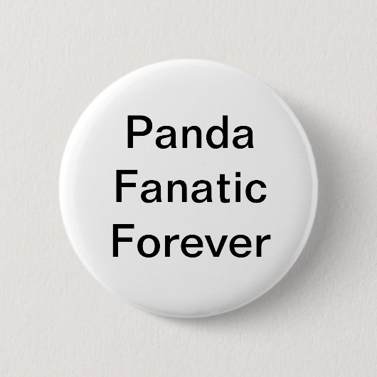 Panda Fanatic Forever Button (Voorkant)