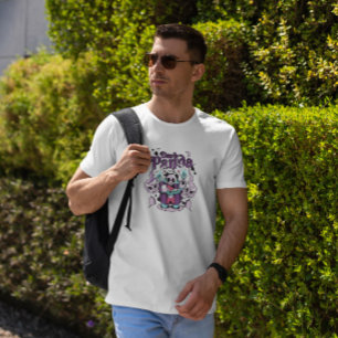 Panda Farmer Cartoon T-shirt