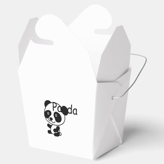 Panda Favor Boxes Bedankdoosjes (Geopend)