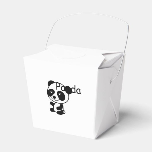 Panda Favor Boxes Bedankdoosjes (Voorkant Zijde)
