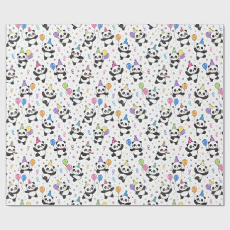 Panda Feestje Cadeaupapier