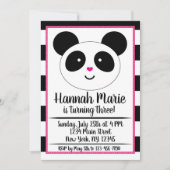 Panda fêté Anniversaire Invitation (Devant)