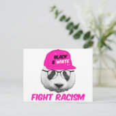 PANDA FIGHT RACISME BRIEFKAART (Staand voorkant)