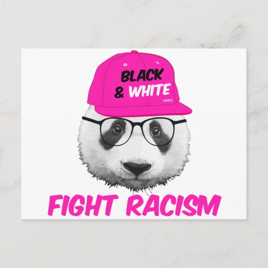 PANDA FIGHT RACISME BRIEFKAART (Voorkant)
