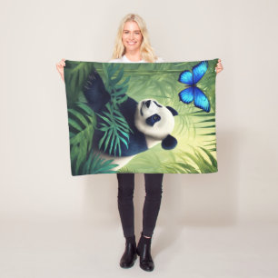 Panda Fleece Deken, 30"x40" Deken