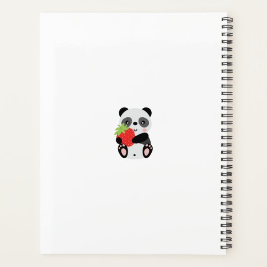 Panda fofo com morango (Dos)