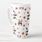 Panda fofo com morango latte mok (Linkerhoek)