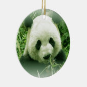 Panda Forest Grass Feuilles Arbre de Noël Ornement (Droite)