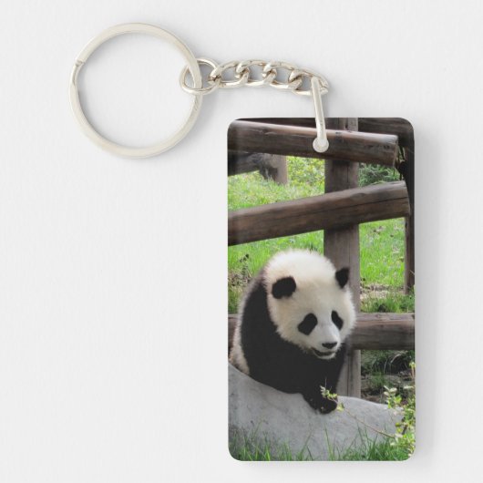 Panda-foto - sleutelhanger (Voorkant)