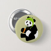 Panda Frog Pet Ronde Button 5,7 Cm (Voorkant /achterkant)