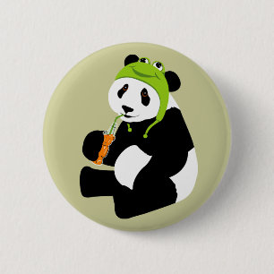 Panda Frog Pet Ronde Button 5,7 Cm