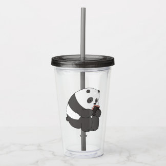 Panda From We Bare Bears Tumbler Design Acryl Drinkbeker
