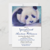 PANDA FUN PARTY EVENT INVITE KAART (Voorkant)