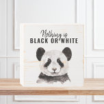 Panda Funky Moderne Noir Et Blanc Avec Citation<br><div class="desc">Panda Funky Moderne Noir Et Blanc Avec Citation</div>