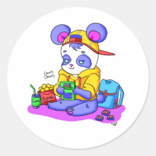 Panda Gamer stickers