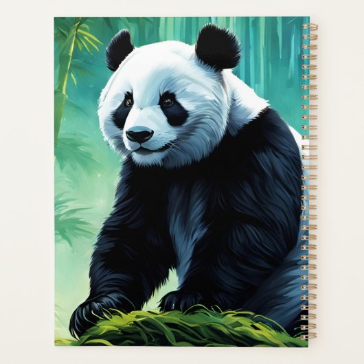 Panda géant dans la forêt de Bamboo (Dos)