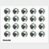 Panda géant dans un Stickers Arbre (Feuille)