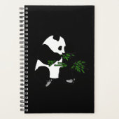 Panda géant mange du bambou noir (Devant)