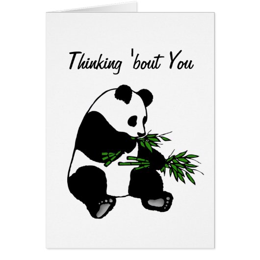 Panda Géant Pense "À propos de vous vierge à l'int (Devant)