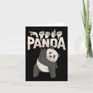 Panda gebarentaal handgebaar dove gehoorverlies be kaart