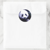 Panda Gezicht Pop Kunst Ronde Sticker (Tas)
