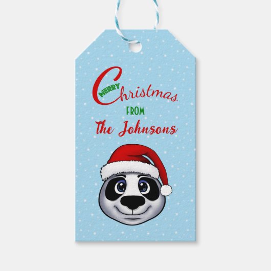 Panda Gift Labels Cadeaulabel (Voorkant)