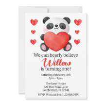 Panda Girl met Valentijn van het hart Eerste verja