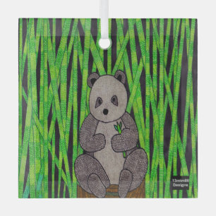 Panda - Glas Ornament