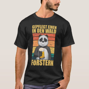 Panda goed verzorgd voor Einen in Den Wald Forster T-shirt