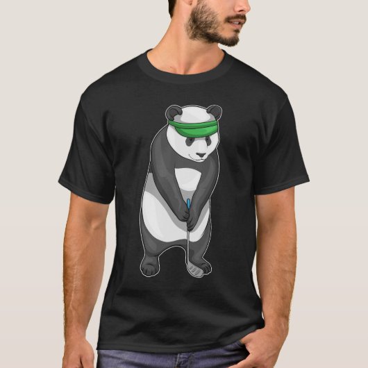 Panda Golf clubs T-shirt (Voorkant)