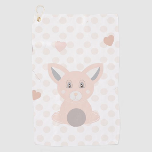 Panda Golfhanddoek (Voorkant)