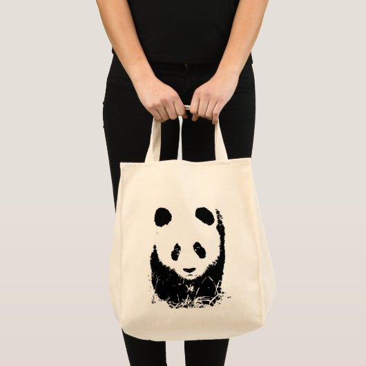 Panda Grocery Tas Canvas Tas (Voorkant (product))