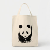 Panda Grocery Tas Canvas Tas (Voorkant)