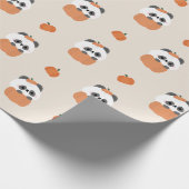 Panda Halloween Cadeaupapier (Hoek)