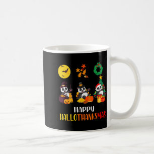 Panda Halloween Kerstmis Gelukkig Hallothanksmas P Koffiemok