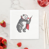 Panda Halloween Vampire Nurse Oversized T-shirt Servet (Insitu)