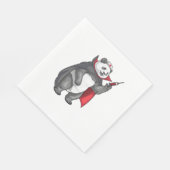 Panda Halloween Vampire Nurse Oversized T-shirt Servet (Hoek)